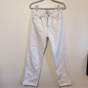 BDG White Boyfriend Jeans with Relaxed Fit